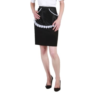 TDX Zástěra pro servírky, černá/bílá - Dámská zástěra pro servírky 0023 - černá