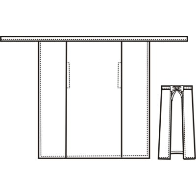 TDX Zástěra pánská obepínací do pasu, bílá