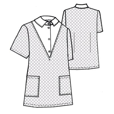 TDX Halena dámská propínací, BA, VS170, puntík/bílá