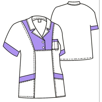 TDX Halena dámská přes hlavu, BA, VS170, fialová/bílá