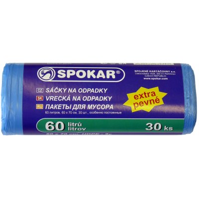 Sáčky na odpad 60 l, 60 x 70 cm, 50 ks