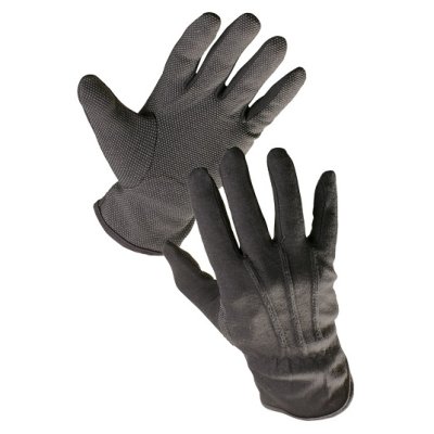 Červa, BUSTARD BLACK rukavice BA s PVC terčíky - 8