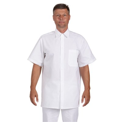 TDX, Pánská letní košile, krátký rukáv, bílá DOPRODEJ poslední kusy - Pánská košile 0200, bílá
