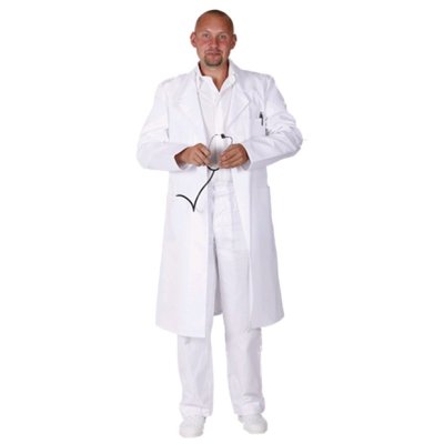 TDX Plášť pánský propínací, VS170, bílý