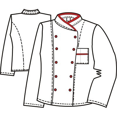 TDX Rondon dámský dvouřadý, BA, VS170, bílý/červený lem - TD040902000W107_02.png