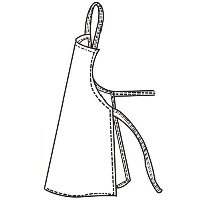 TDX Zástěra dámská s laclem, BA, VS170, bílá - TD0019000000000_01.png