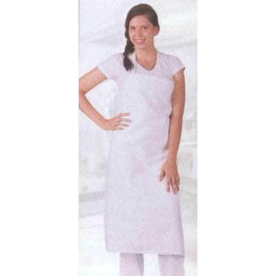 TDX Zástěra dámská s laclem, BA, VS170, bílá
