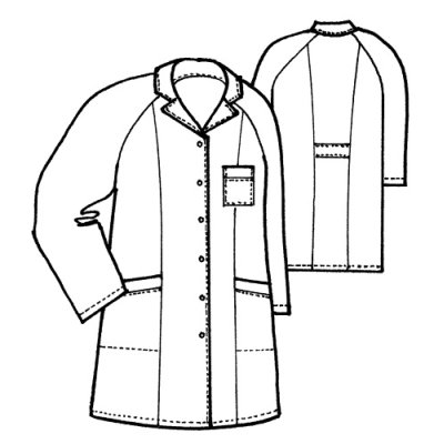 TDX, Dámský plášť MONIKA, VS168, 200g/m2, bílý