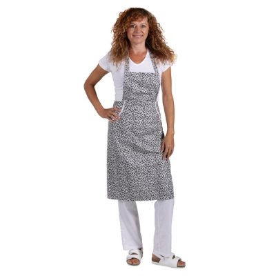 TDX Zástěra dámská s laclem, VS170, bílá