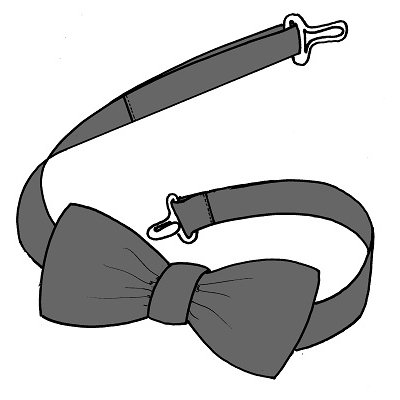 TDX Motýlek pro číšníky, PES, černý - TD2599010000101_01.jpg