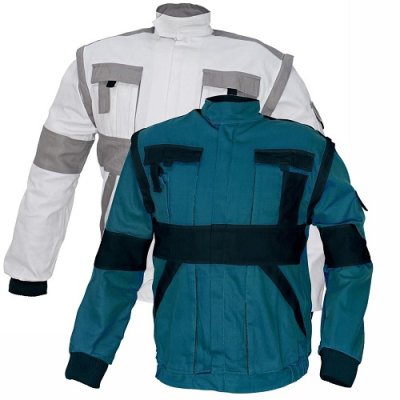 Červa, MAX bunda 260 g/m2, bílá - šedá, vel. 46 - 64 AKCE