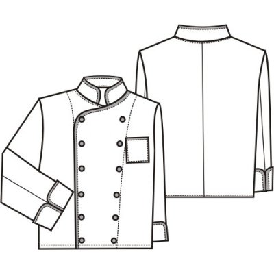 TDX Rondon pánský dvouřadý, BA, dlouhý rukáv, VS182, bílý/světle modrý lem - TD041582000W115_02.jpg