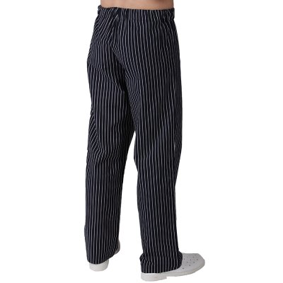 TDX Kalhoty unisex do pasu, BA/PES, VS182/168, černobílý proužek - Unisexové pracovní kalhoty 2506, černobílý proužek