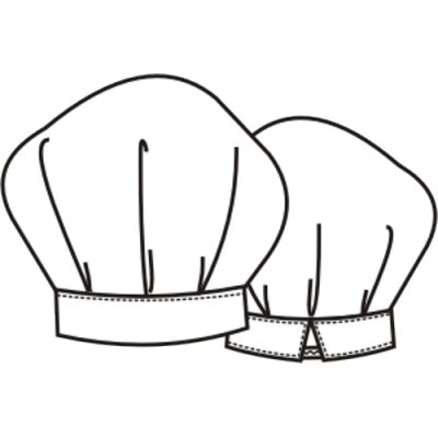 TDX Čepice kuchařská SPECIÁL, BA,  bílá