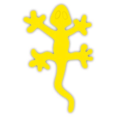 Reflexní samolepka, ještěrka, 10,5x6,5 cm