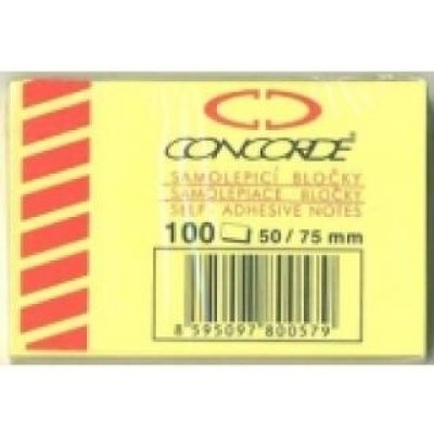 Blok samolepicí Concorde 50x75 mm