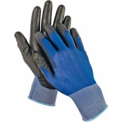 Červa, Rukavice nylonové SMEW - 18G modrá/černá - 8