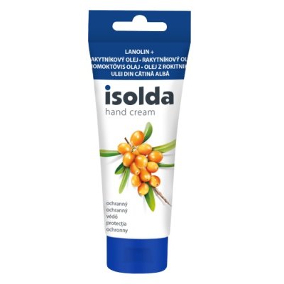 ISOLDA, krém ochranný, na ruce, lanolin s rakytníkovým olejem, 100 ml