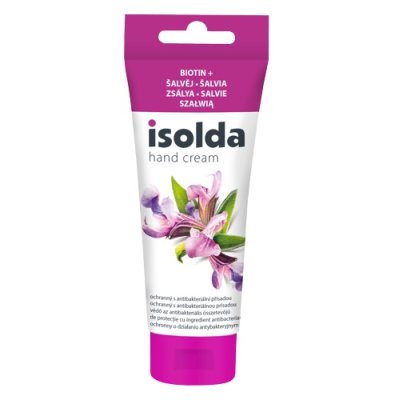 ISOLDA, krém antibakteriální, na ruce, šalvěj s biotinem, 100 ml