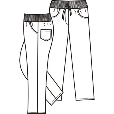 TDX Kalhoty dámské BARBORA, BA/ELAS, VS168, bílé/bílý úplet - TD2415010000000_02.jpg