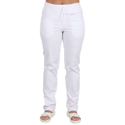TDX Kalhoty dámské BARBORA, BA/ELAS, VS168, bílé/bílý úplet - Dámské pracovní kalhoty BARBORA, bílé