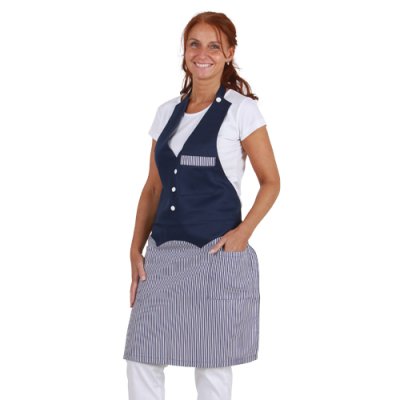 TDX Zástěra s laclem,  BA, VS182, tmavě modrý proužek/tmavě modrá - TD006000000000.jpg