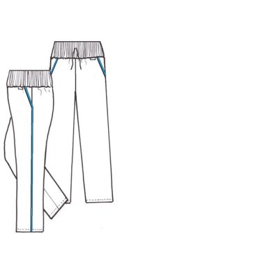 TDX Kalhoty dámské  VIOLA, BA/SP, VS168, bílé/bílý úplet/světle modrá výpustka - TD241801000W115_01.jpg