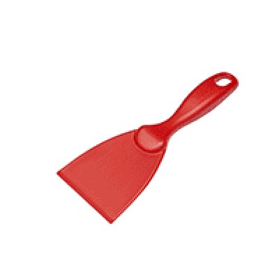 Vikan, špachtle ruční, 75 mm, 100°C, polypropylen, červená