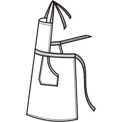 TDX Zástěra dámská s laclem , BA, VS170, potisk kočky - TD006706000N8N8_02.jpg