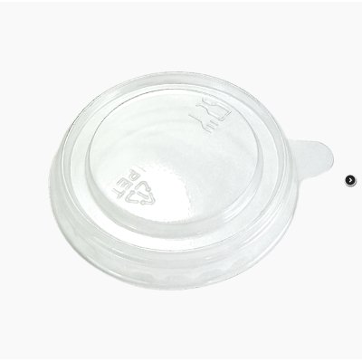 Plastové víčko PET na kelímek na dresing O62 mm transparentní ideal pack®, bal/50 ks