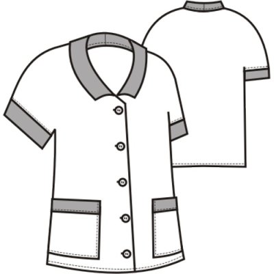 TDX Halena dámská propínací, BA, černobílý potisk/černé kočky - TD028906040N801_02.jpg