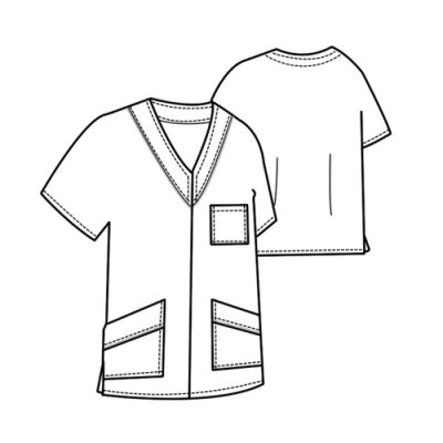 TDX Halena dámská přes hlavu, BA, VS170, bílá/červená výpustka