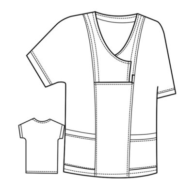 TDX Halena dámská přes hlavu, BA, VS170, lososová/bílá