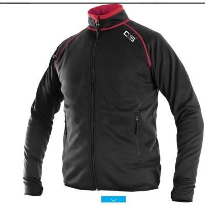 CS, Mikina pánská TORONTO,  černo - červená, M - 3XL DOPRODEJ