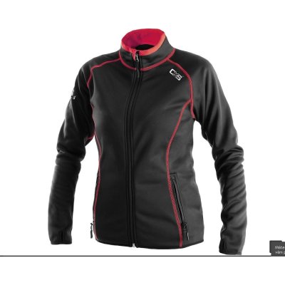 CS, Mikina dámská TORONTO, černo - červená, XS VÝPRODEJ poslední kus