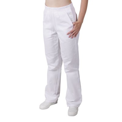 TDX Kalhoty dámské, BA,v pase zápinky, VS 176, bílé - Dámské kalhoty 0470 - bílé