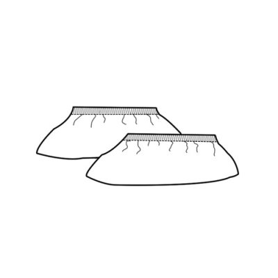 TDX Návleky na boty (pár), BA, vínové