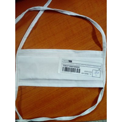 TDX Rouška chirurgická, BA, bílá/barevný tkaloun