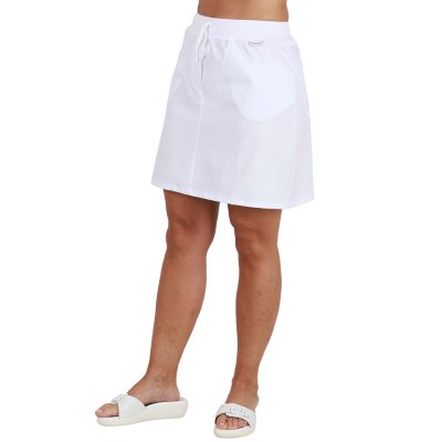 TDX Sukně krátká TAMARA, BA/ELAS, riflové kapsy, VS168, bílá - Dámská pracovní sukně TAMARA, bílá
