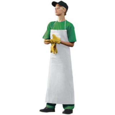 Červa, Zástěra  Ansell PVC - 45 W, silná PVC bílá