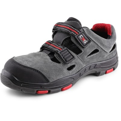 CS, Obuv sandál, ROCK PHYLLITE O1, šedá, vel. 37 - 48