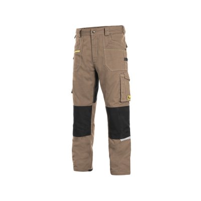 CS, Kalhoty do pasu, pánské, CXS STRETCH, béžovo-černé, vel. 46 - 64