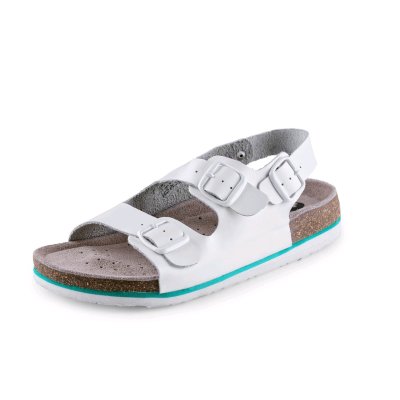 CS, Obuv sandál, CORK MEGI, dámský, bílý s páskem, vel. 35 - 41