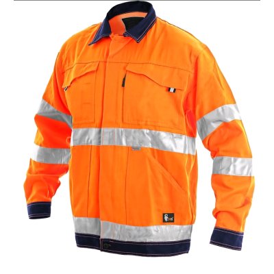 CS, Pánská blůza, NORWICH, výstražná, oranžovo - modrá, vel.46 - 64