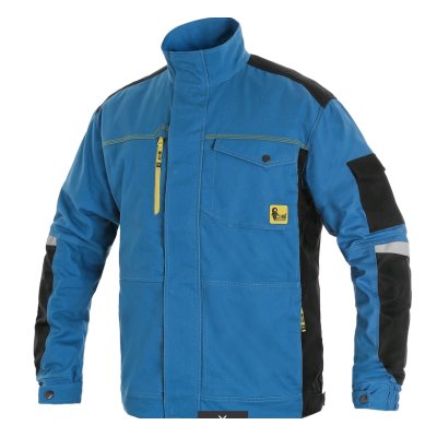 CS, Blůza pánská, CXS STRETCH, středně modrá - černá, vel. 46 - 68