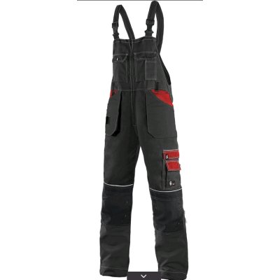 CS, Kalhoty, ORION KRYŠTOF, pánské s náprsenkou, černo-červené, vel.46 - 64 - 1030003805_2.png