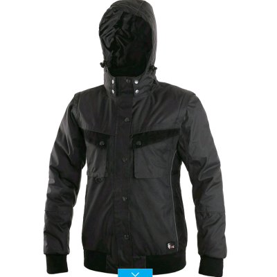 CS, Bunda dámská 2v1, zateplená, IRVINE, šedo - černá, vel. XS - 4XL