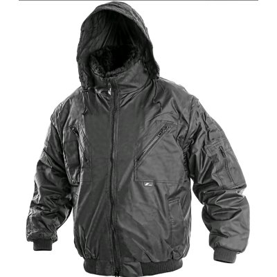 CS, Bunda zimní, pánská, s odnímat. rukávy, PILOT, černá, vel. S - 3XL