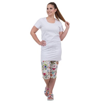 TDX Triko dámské EDITTA, krátký rukáv, kapsy,, BA, VS68, bílé - Dámské pracovní gastro triko EDITTA, bílé