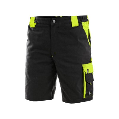 CS, Kraťasy pánské, pracovní, SIRIUS BRIGHTON, černo - žluté, vel. 46 - 64
